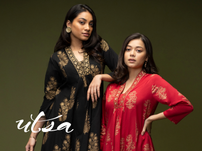 Utsa presents a contemporary reinterpretation of traditional aesthetics.